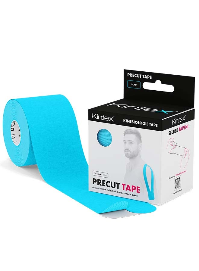 Kintex Pre Cut Kinesiology Tape 25 X 5cm - Image 1