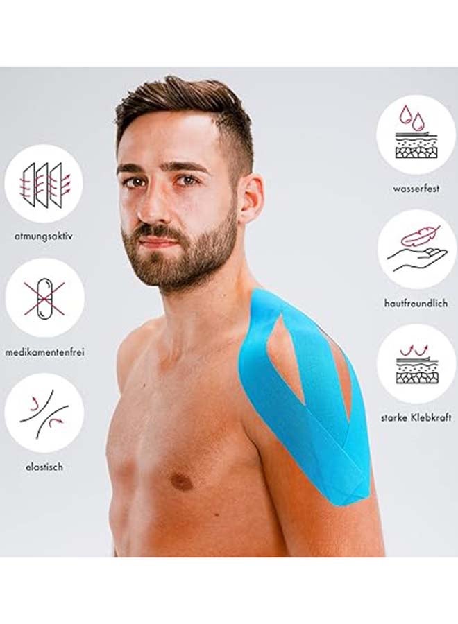 Kintex Pre Cut Kinesiology Tape 25 X 5cm - Image 4