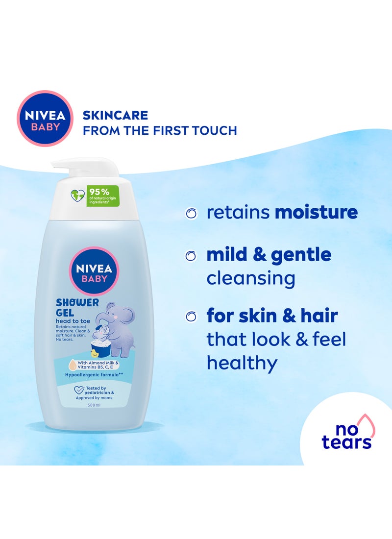 Nivea Pack Of 2 Baby Head To Toe Shampoo And Bath Calendula Extract - Image 4
