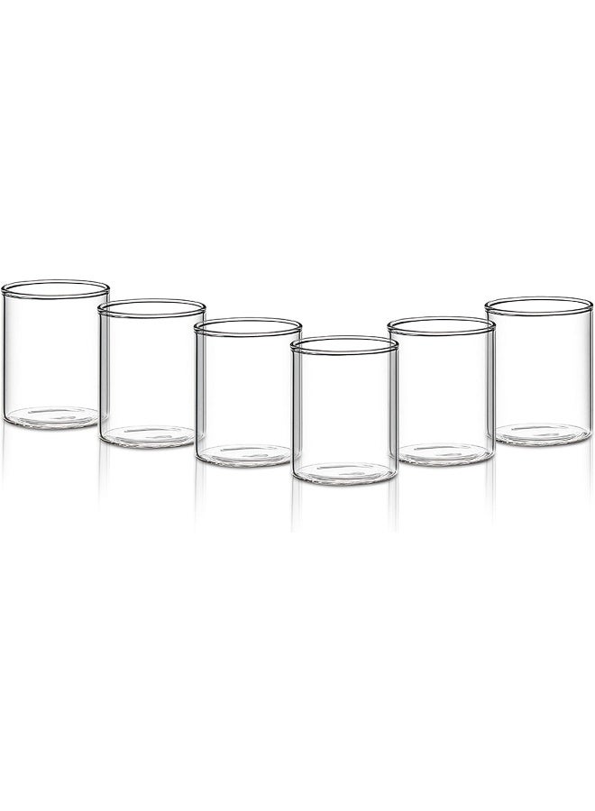 بوروسيل طقم كؤوس عصير زجاجية شفافة مكون من 6 قطع شفاف - Image 3