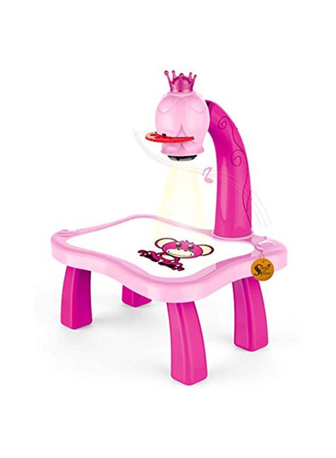 FAMILY CENTER Adjustable Rotating Kids Projector Painting With 12 Colour Markers And 24 Patterns To Trace - Image 2