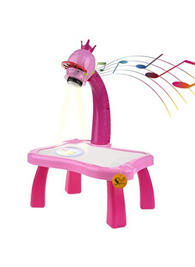 FAMILY CENTER Adjustable Rotating Kids Projector Painting With 12 Colour Markers And 24 Patterns To Trace - Image 4