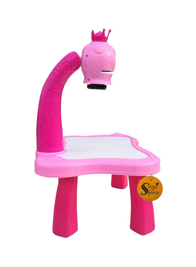 FAMILY CENTER Adjustable Rotating Kids Projector Painting With 12 Colour Markers And 24 Patterns To Trace - Image 3