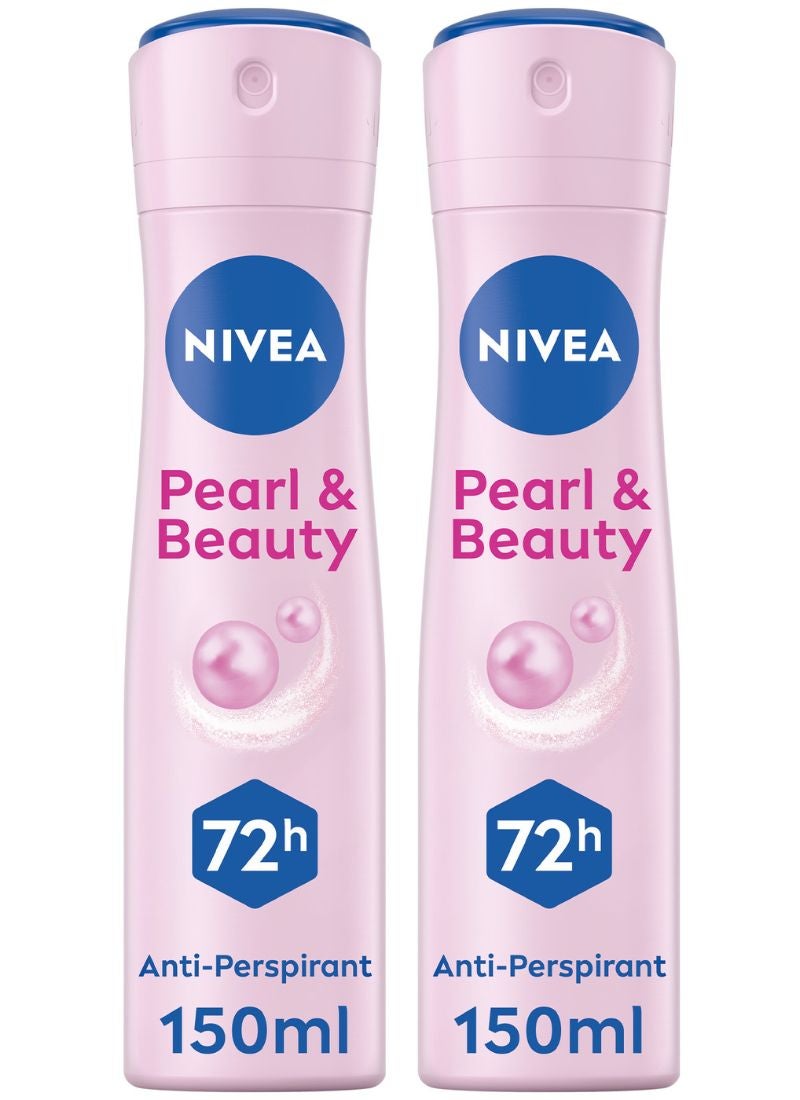 Pack Of 2 Pearl And Beauty Antiperspirant Spray 150ml - pnsku/N41059237A/45/_/1737985218/4f37113b-27e9-4f52-b5ae-178c8f95ef51