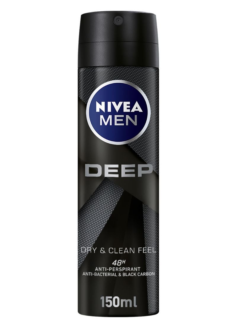 Pack Of 2 Deep Antiperspirant Spray 150ml