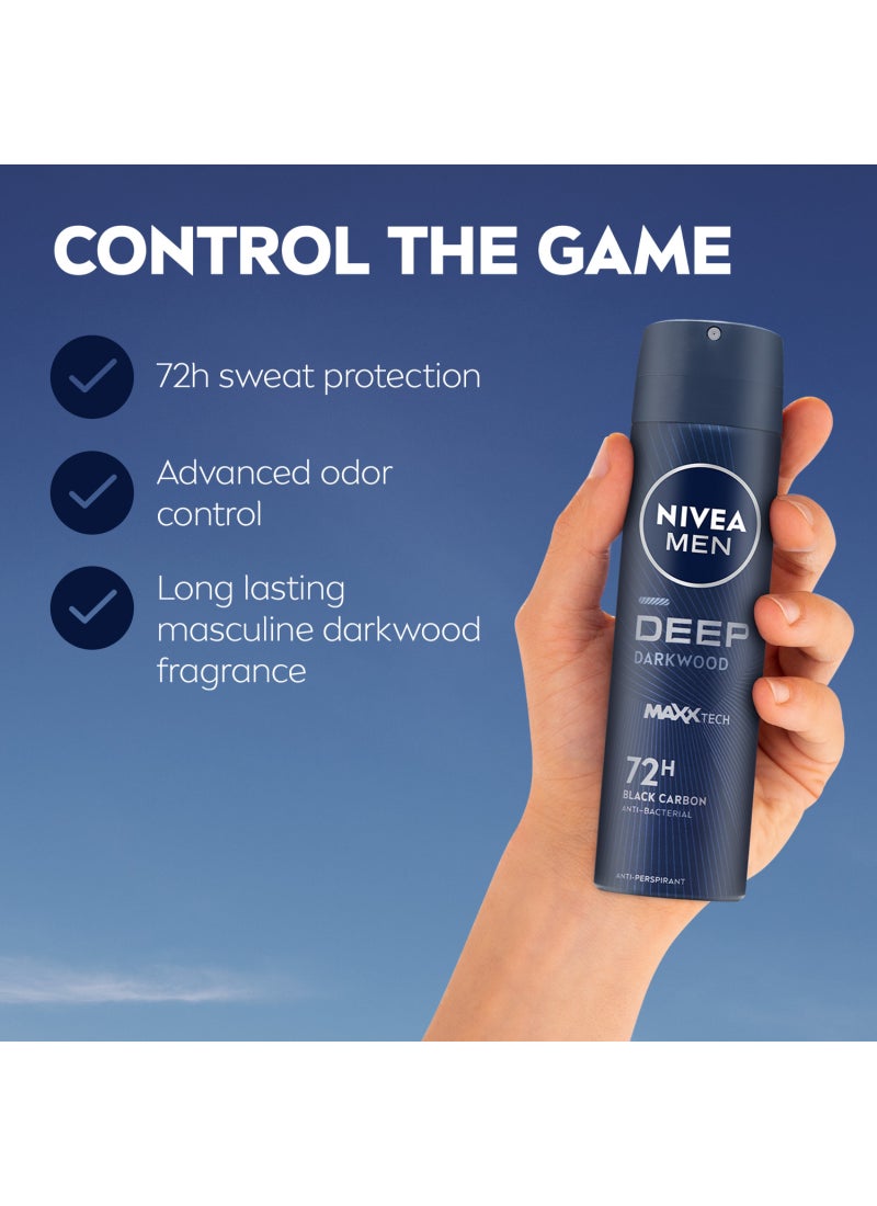 Nivea Pack Of 2 Deep Antiperspirant Spray 150ml - Image 2