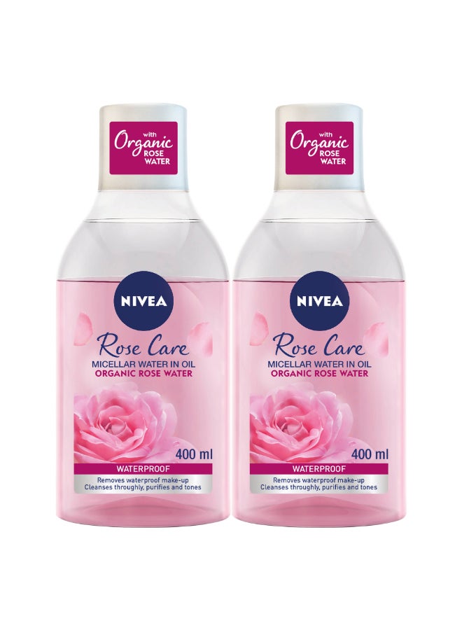 Nivea Pack Of 2 Micellar Rose Water 