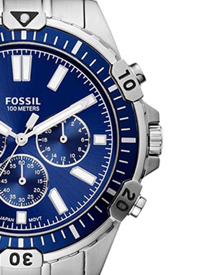 FOSSIL Men's Stainless Steel Analog Wrist Watch FS5623 - 44 mm - Silver - Image 4