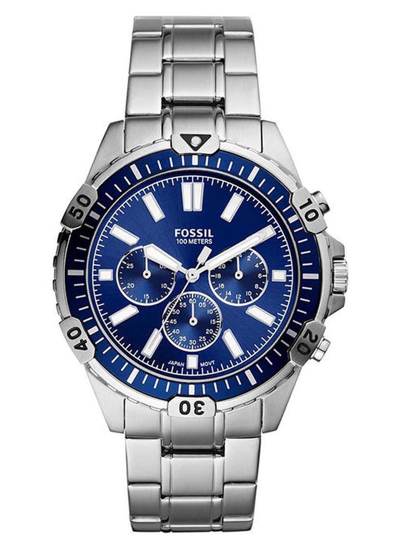 FOSSIL Men's Stainless Steel Analog Wrist Watch FS5623 - 44 mm - Silver - Image 1