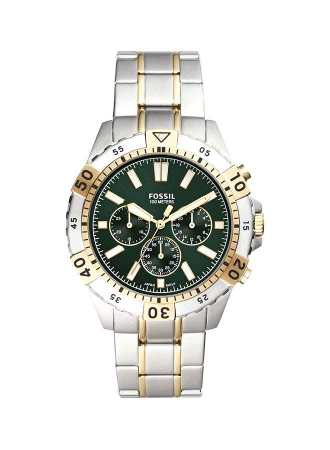 FOSSIL Men's Garrett Chronograph Watch Fs5622 - 44 mm - Silver/Gold - Image 1