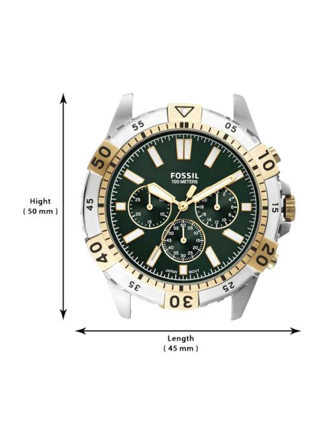 FOSSIL Men's Garrett Chronograph Watch Fs5622 - 44 mm - Silver/Gold - Image 4