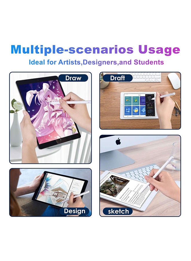 Stylus Pen For iPad With Palm Rejection White - Image 3