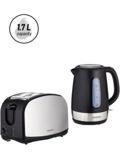 KENWOOD Bundle Breakfast Set With 1.7L Electric Kettle And 2 Slice Bread Toaster MPM02.000BK 1.7 L 2200 W Tcm01.aobk - Zjp01.aobk Silver/Black  - Image 1