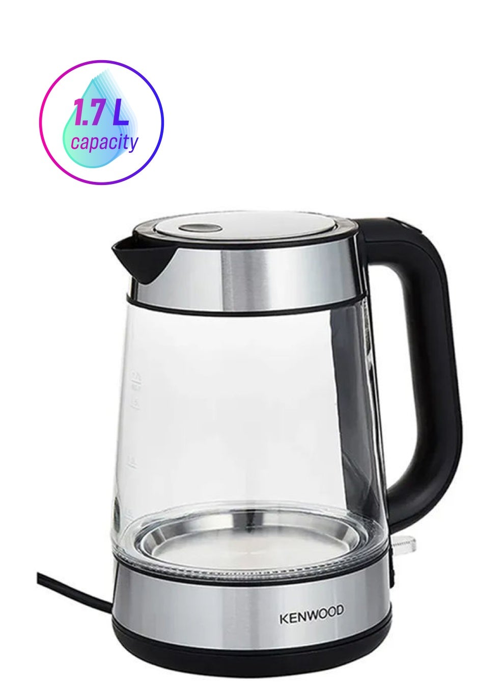 Kettle, Glass, Removable Mesh Filter 1.7 L 2200 W ZJG08.000CL Silver