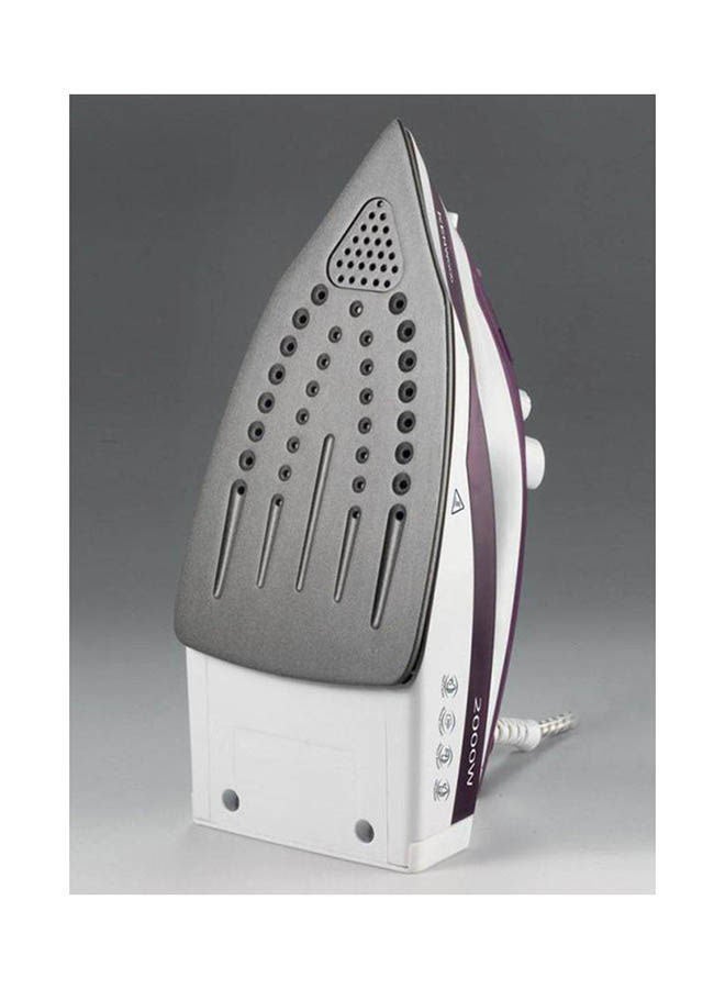 KENWOOD Steam iron, Non Stick Soleplate, Self Clean Function, Water Spray, 120G Steam Shot, 250 ml 2000 W STP40.000WP Purple/White - Image 3