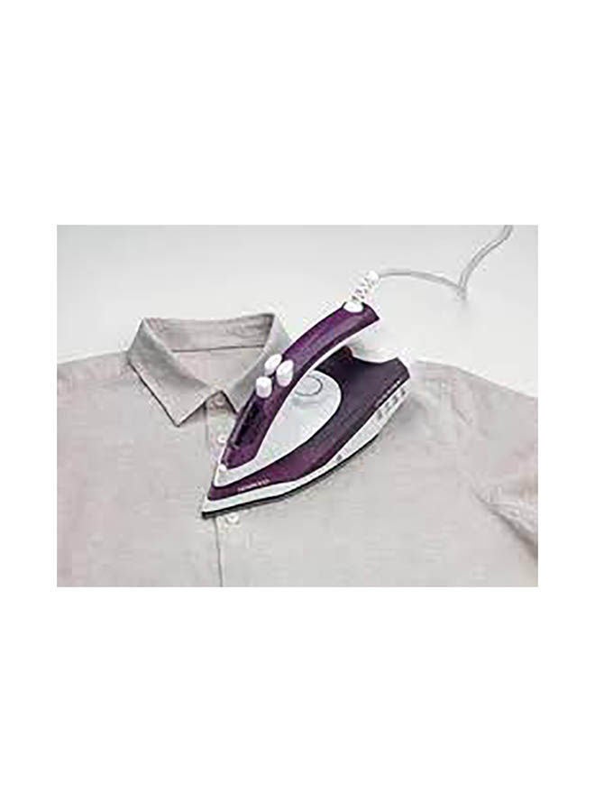 KENWOOD Steam iron, Non Stick Soleplate, Self Clean Function, Water Spray, 120G Steam Shot, 250 ml 2000 W STP40.000WP Purple/White - Image 5