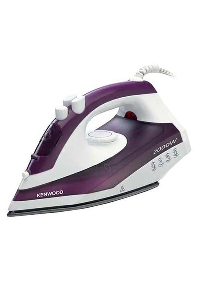 كينوود مكواة بخار، قاعدة غير لاصقة، وظيفة التنظيف الذاتي، رذاذ الماء، 120 جرام من البخار 250 ml 2000 W STP40.000WP بنفسجي/أبيض - Image 1