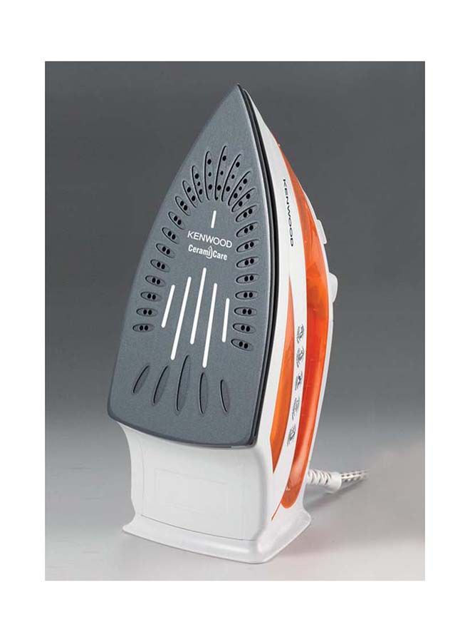 KENWOOD Steam Iron, Scratch Resist, Ceramic Soleplate, Anti Drip, Self Clean Function, Water Spray, 130G Steam Shot, 300 ml 2100 W STP50.000WO Orange - Image 3