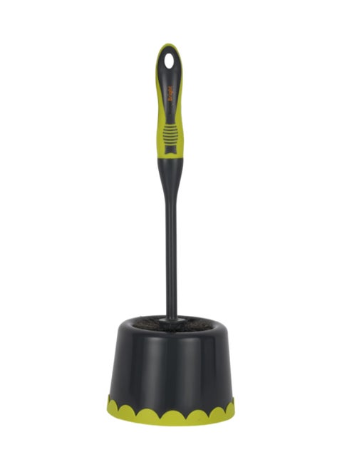 Toilet Brush Premium Quality Cleaning Accessories Multi Color Elegant Design Gripped Handle Convenient To Use 14X14X38 Cm Navy Blue/Green 38cm