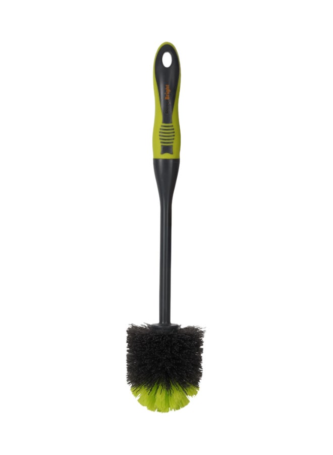 Royalford Toilet Brush Premium Quality Cleaning Accessories Multi Color Elegant Design Gripped Handle Convenient To Use 14X14X38 Cm Navy Blue/Green 38cm  - Image 2