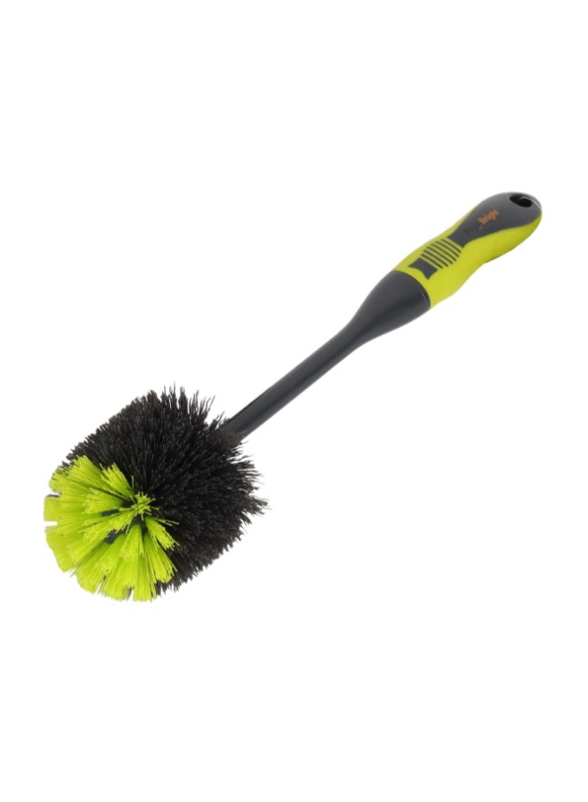 Royalford Toilet Brush Premium Quality Cleaning Accessories Multi Color Elegant Design Gripped Handle Convenient To Use 14X14X38 Cm Navy Blue/Green 38cm  - Image 3