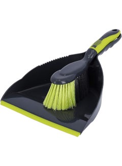 Royalford Dust Pan And Brush Black/Green 36x23x11cm  - Image 3