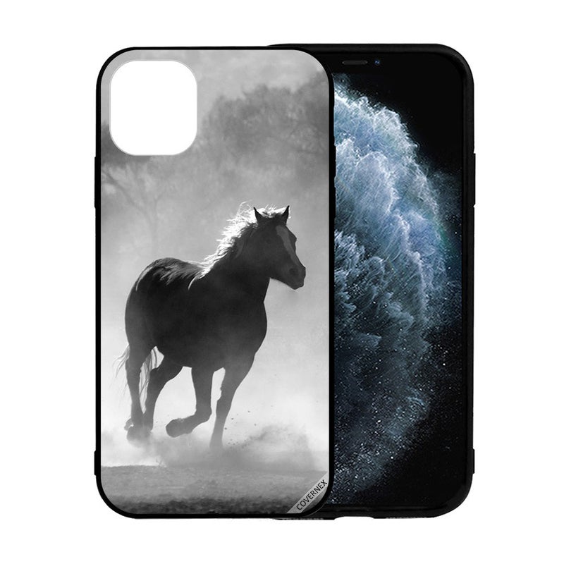 Covernex Apple iPhone 12 Pro Max Protective Case Cover Printed Featuring Horse Race DESIGN_0276 - Image 2