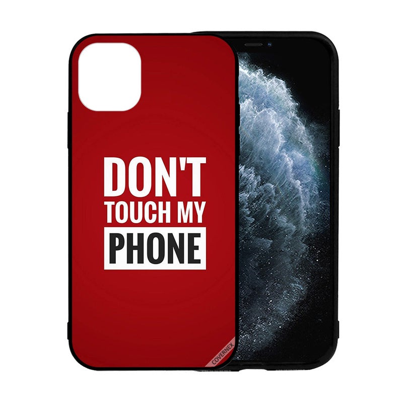 Covernex Apple iPhone 12 Pro Max Protective Case Cover Printed Featuring Don't Touch My Phone DESIGN_0458 - Image 2