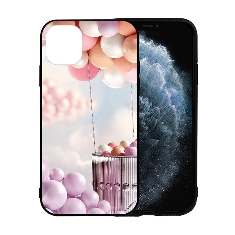 Covernex Apple iPhone 12 Pro Max Protective Case Cover Printed Featuring Ballons DESIGN_1059 - Image 2
