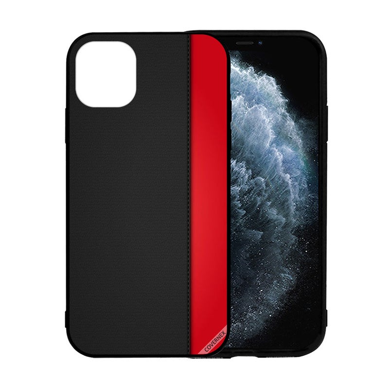 كوفرنيكس غطاء حماية واقٍ لهاتف أبل آيفون 12 برو ماكس أسود/أحمر - Image 2