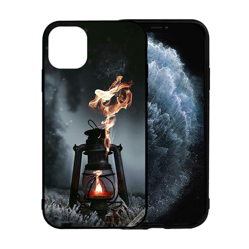 Covernex Apple iPhone 12 Pro Max Protective Case Cover Printed Featuring Lamp Fire DESIGN_1623 - Image 2