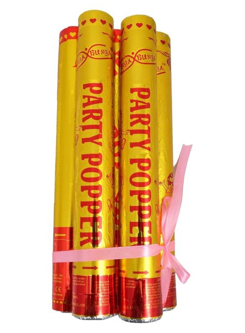 5-Piece Party Popper Roll Set 30cm - Image 1