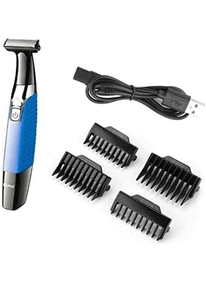 Kemei - Km-1910 Eyebrow Trimmer Blue - Image 1