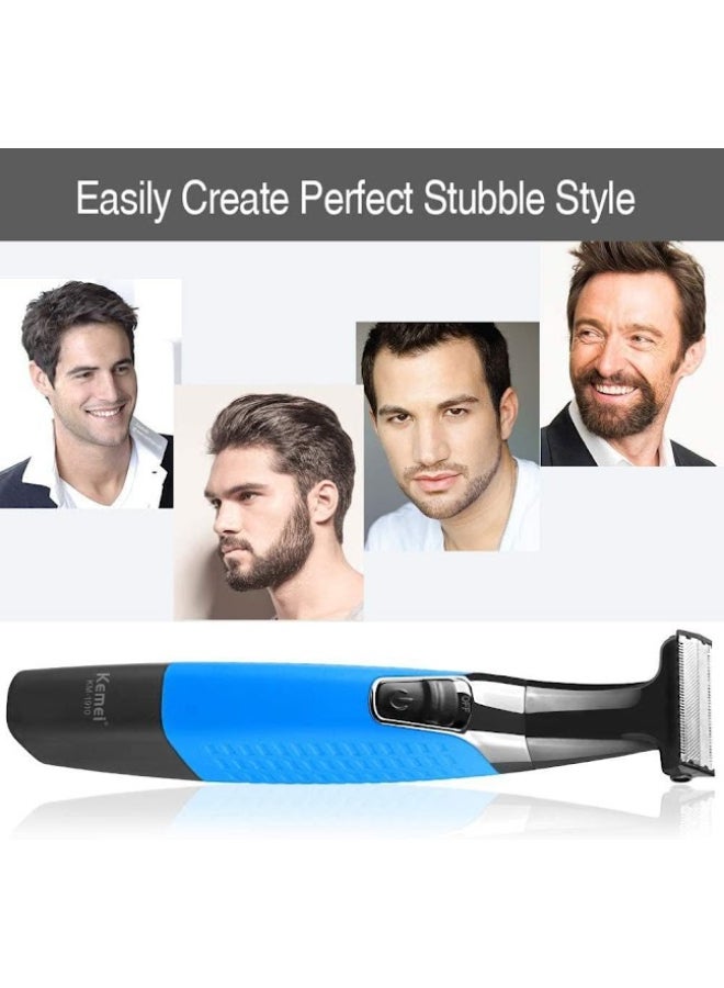 Kemei - Km-1910 Eyebrow Trimmer Blue - Image 1