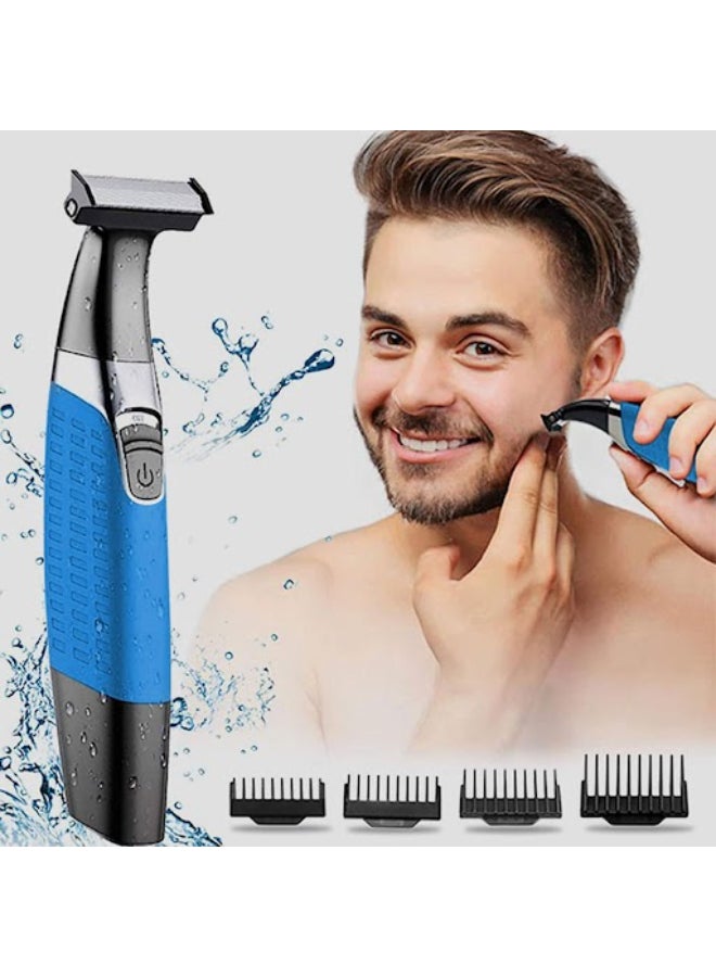 Kemei - Km-1910 Eyebrow Trimmer Blue - Image 1