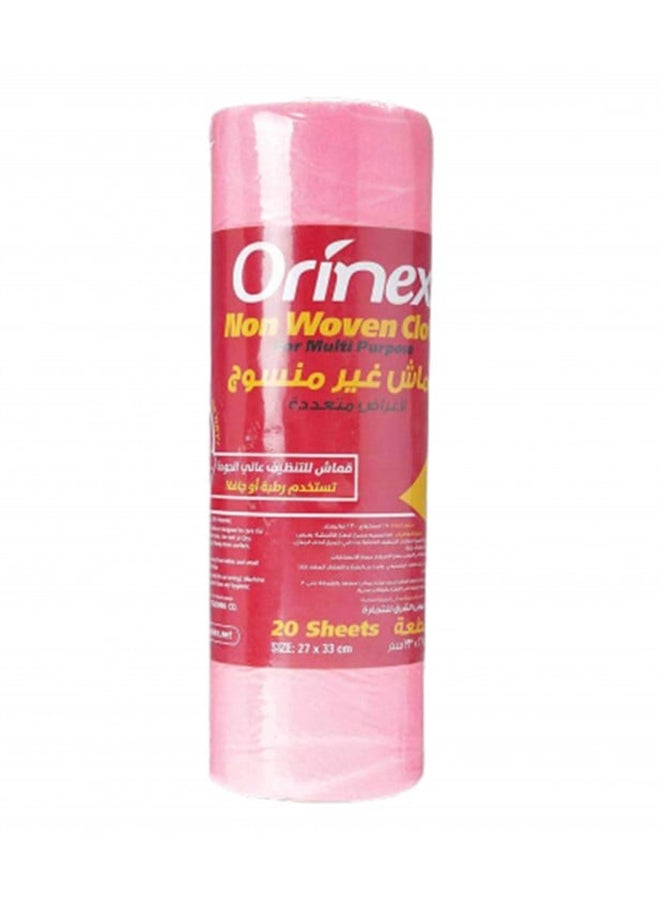Orinex - 20 Sheets Non-Woven Cloth Rolls Multicolour - Image 1