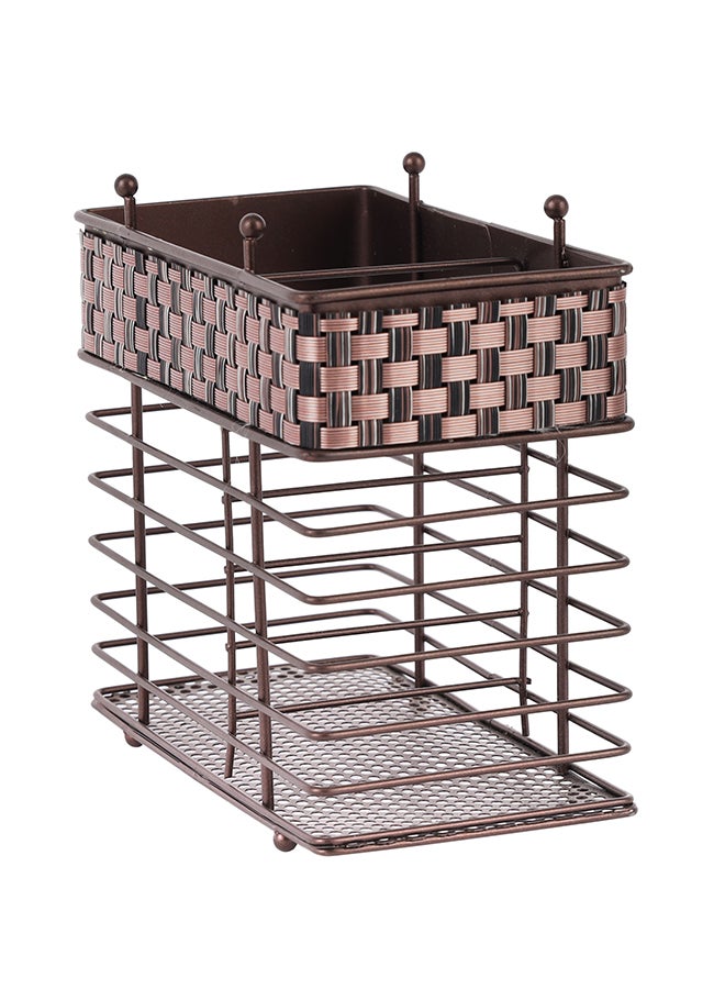 Royalford Cutlery Holder Black/Brown 17x11.5x17.5cm  - Image 4