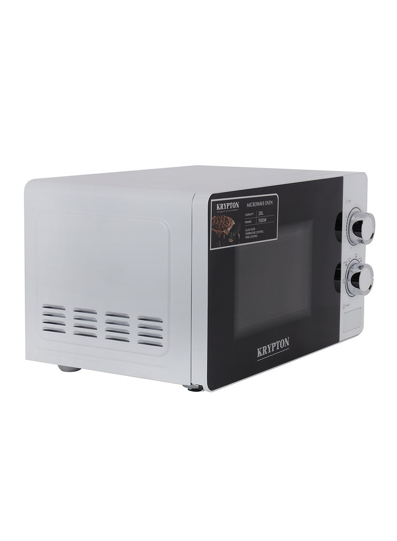 كريبتون - فرن ميكروويف مزود بعدد 5 مستويات للطاقة ومؤقت لمدة 30 دقيقة 20 L 700 W KNMO6196 أبيض - Image 1