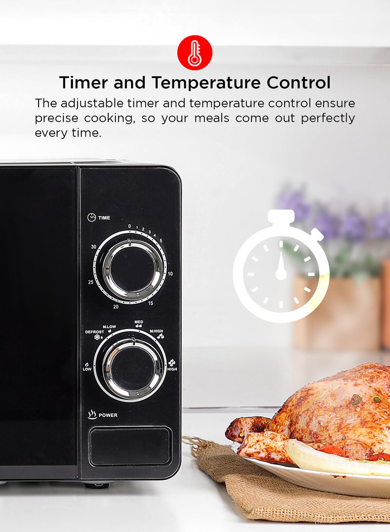 كريبتون - فرن ميكروويف مزود بعدد 5 مستويات للطاقة ومؤقت لمدة 30 دقيقة 20 L 700 W KNMO6196 أبيض - Image 1