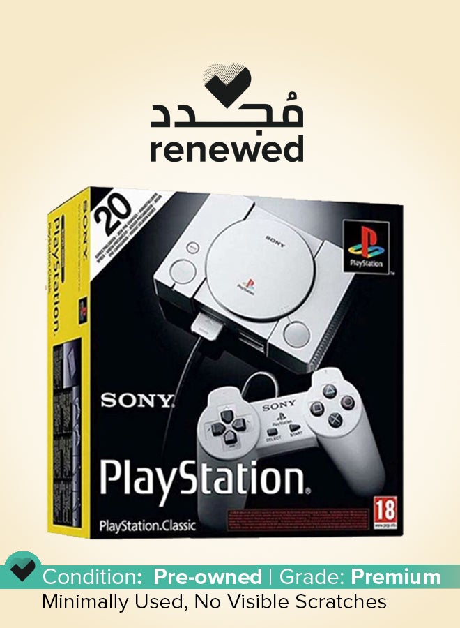 سوني - مُجدد - جهاز بلايستيشن كلاسيك مع ذراعَي تحكم - لون رمادي - Image 1