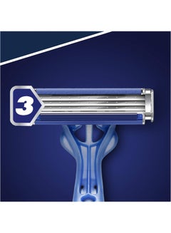 Gillette Pack Of 9 Blue 3 Smart Razor Blade Refills Silver  - Image 2