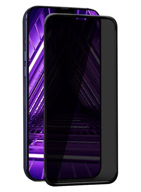 Privacy Tempered Glass Screen Protector For iPhone 12 / 12 Pro Black
