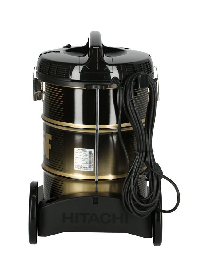 هيتاشي مكنسة كهربائية برميلية بقدرة 2000 وات وسعة 18 لتراً 18 L 2000 W CV-945F SS220 BK أسود/ذهبي - Image 3