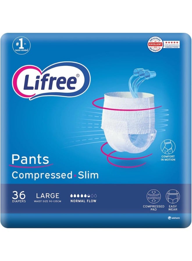 Lifree Slim Culotte, Maximun Protection, Large, Mega Pack, 32 pcs  - Image 2