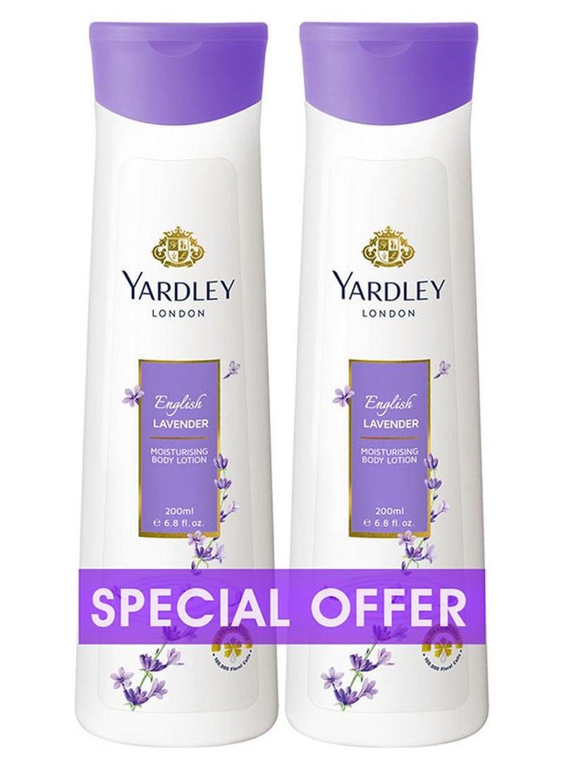 Pack Of 2 Body Lotion English Lavender 200ml