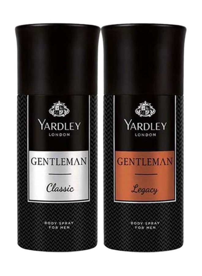 ياردلي مجموعة هدايا تتضمن مستحضر جنتل مان كلاسيك ( Gentlemen Classic 150ml, Gentlemen Legacy 150 ml)