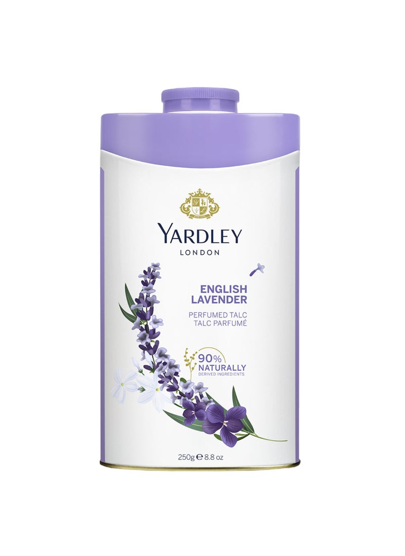 Yardley English Lavender With Imperial Jasmine Perfumed Talc 250g Pack of 2 - Image 2