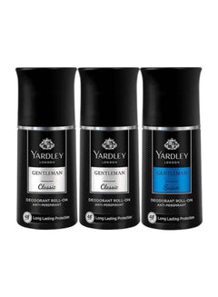Yardley Gentlemen Classic With Gentlemen Sauve Anti Perspirant Roll On Gift Set 2x50ml + 50ml  - Image 1