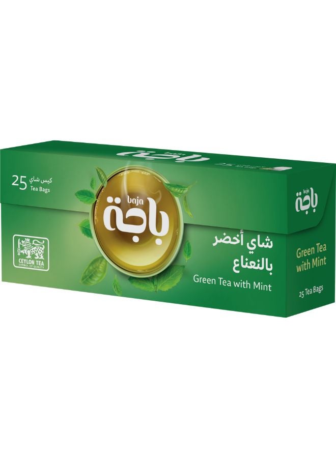 Baja Green Tea With Mint 25 Bags 1.5grams - Image 3