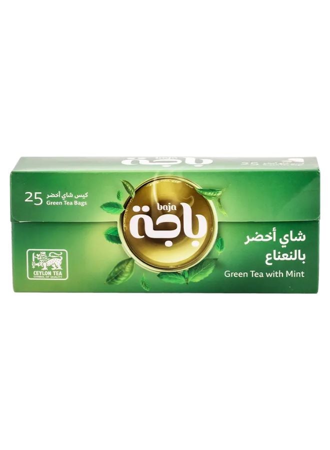 Baja Green Tea With Mint 25 Bags 1.5grams - Image 1